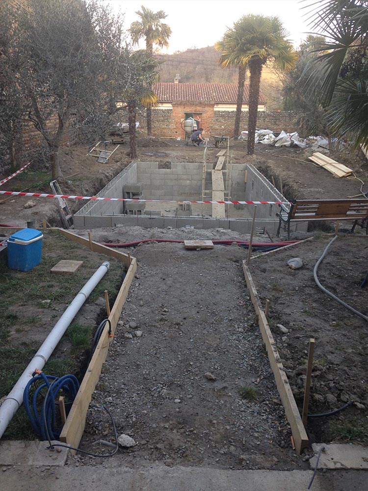 JCF rénovation - Terrassement piscine maison Toulouse Avant après